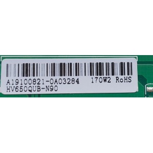 LED DRIVER PARA TV VIZIO / NUMERO DE PARTE 60101-03595 / PW.LD172W1.671 / 4300039280 / A19100821-0A03284 / HV650QUB-N90 / MODELOS V656-G4 / V655-H9